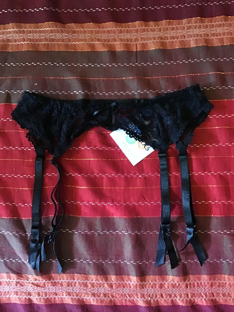 Black Lace Garter Belt  Chakras NOLA