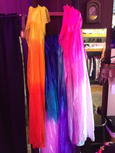 Load image into Gallery viewer, Large Colored 6 ft Silk Veil Fans