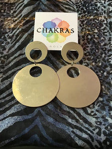 Silver Circled Earrings