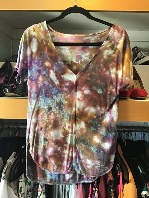 Tie Dye V-neck Tee
