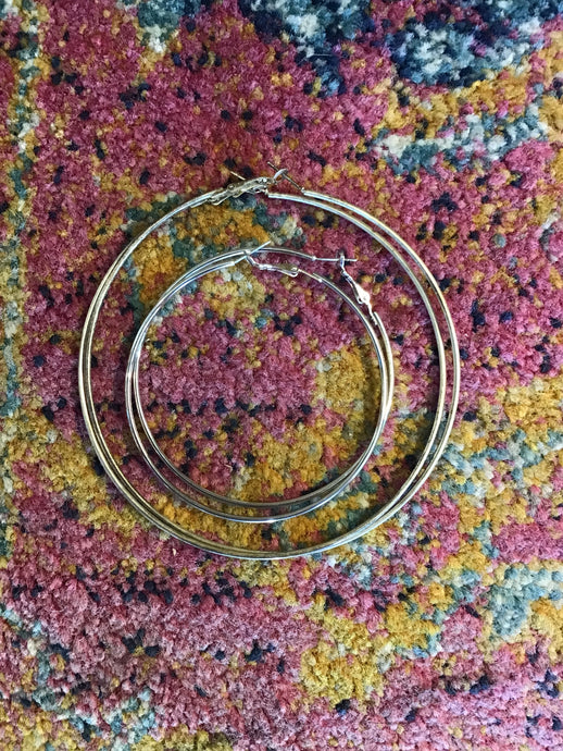 Silver Hoop Earrings