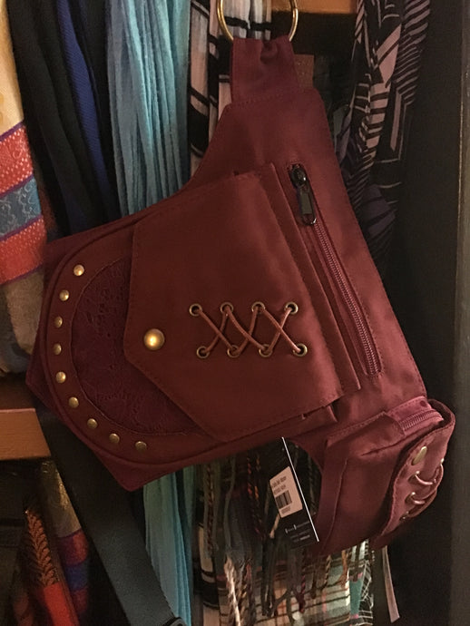 Travel Utility Belt - Maroon
