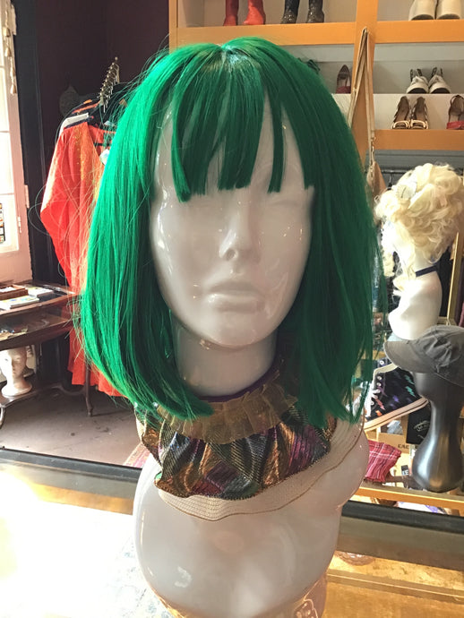 Green Bob Wig