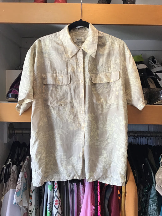 Tan Silk Shirt