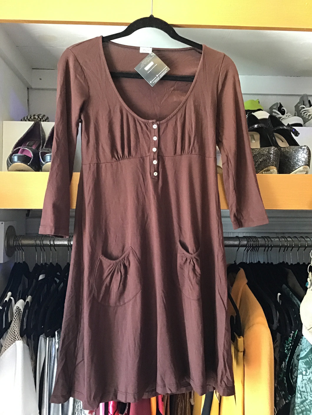 Brown Dress with pockets