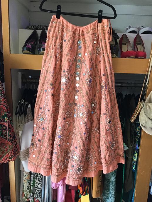 Pink Beaded Skirt