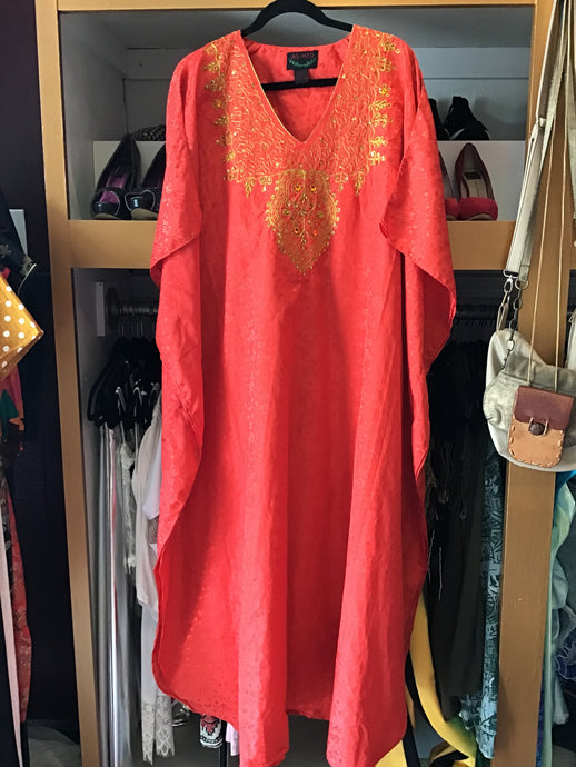Red Bedazzled Caftan