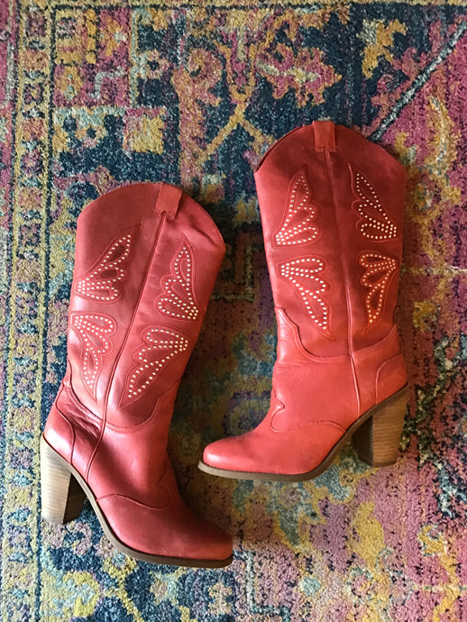 Red Cowboy Boots