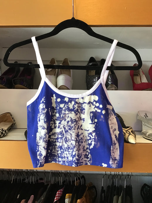 Nyssa Frank Crop Tank (blue)