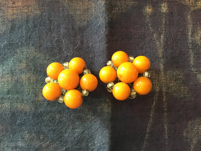 Beaded Clip On Earrings