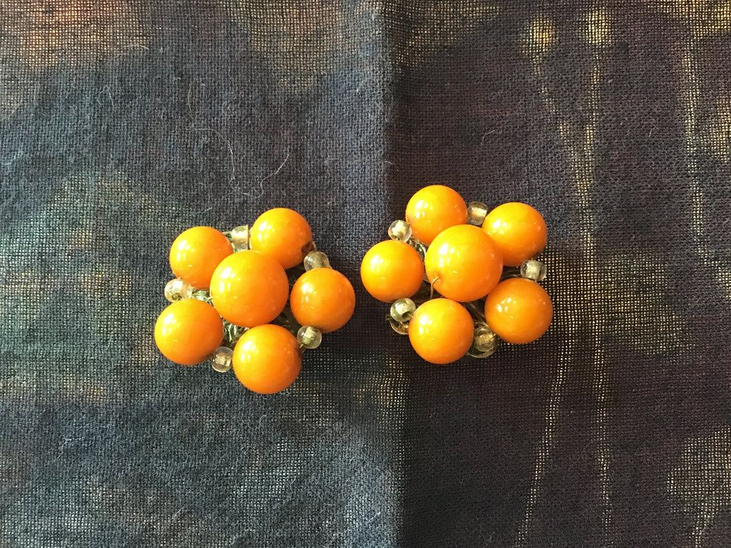 Beaded Clip On Earrings