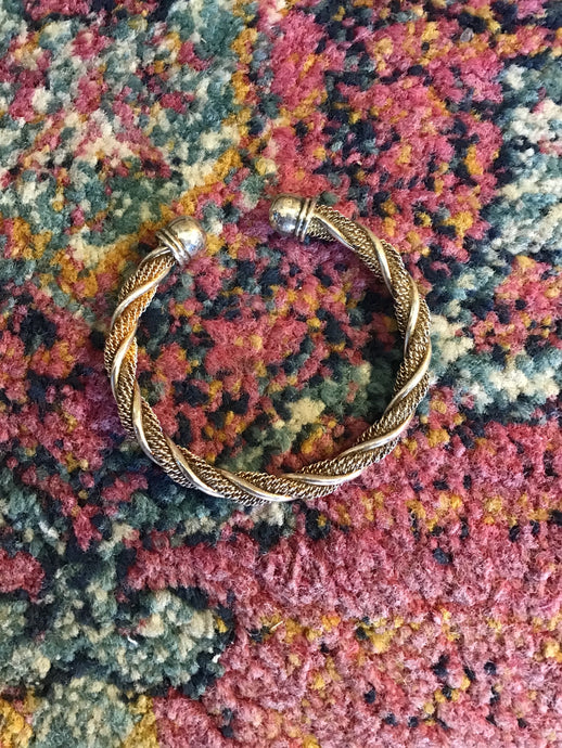 Silver Twisted Bangle