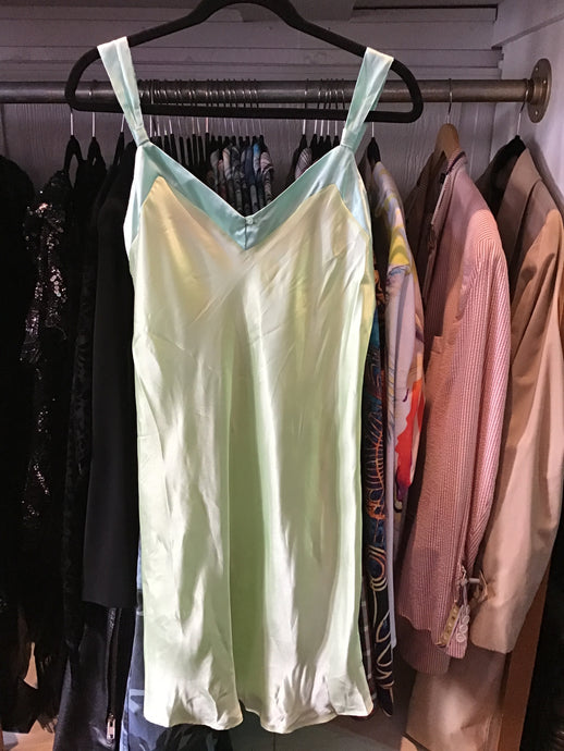 Green & Blue Satin Nightgown