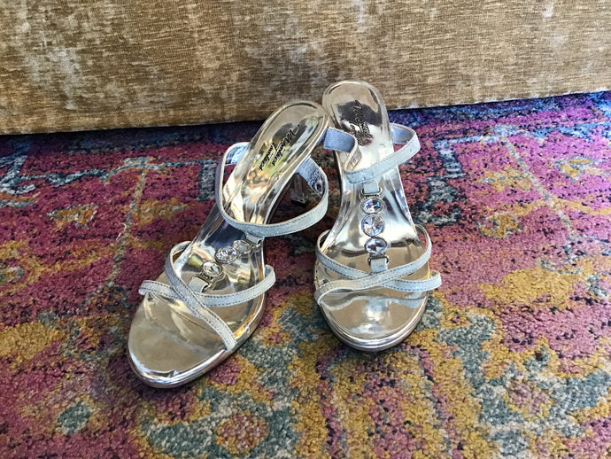 Silver/Jeweled Heels