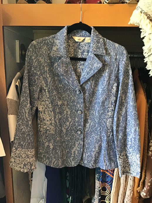 Blue Tapestry Blazer Jacket