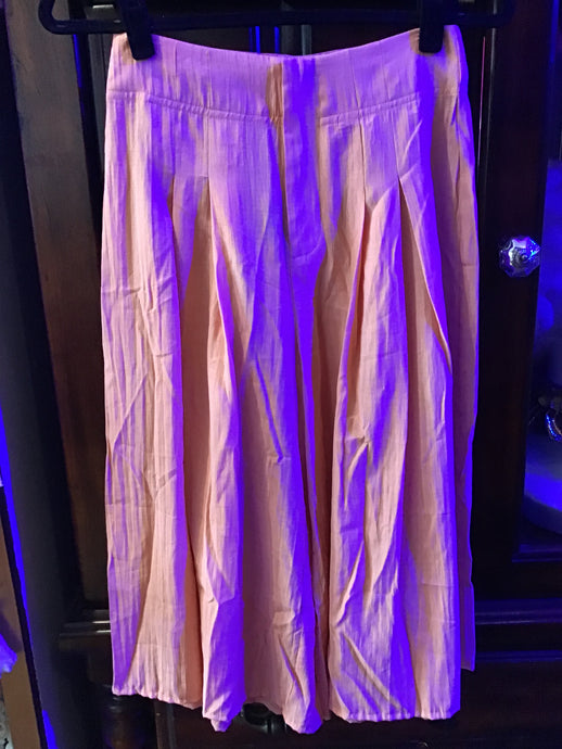 Coral Pleated Culottes