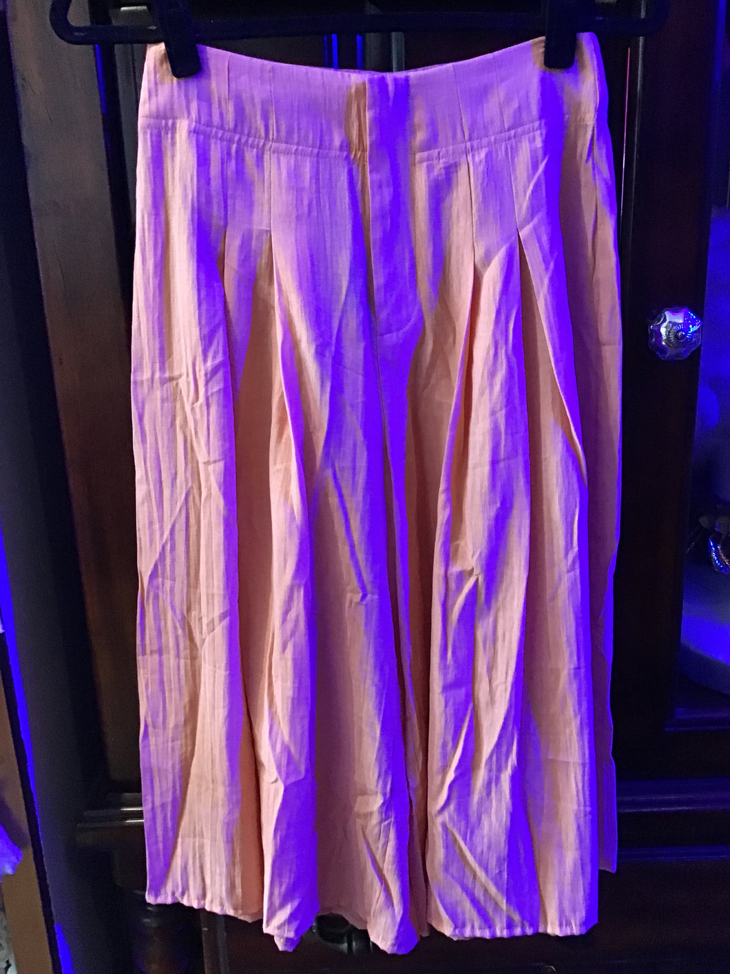 Coral Pleated Culottes