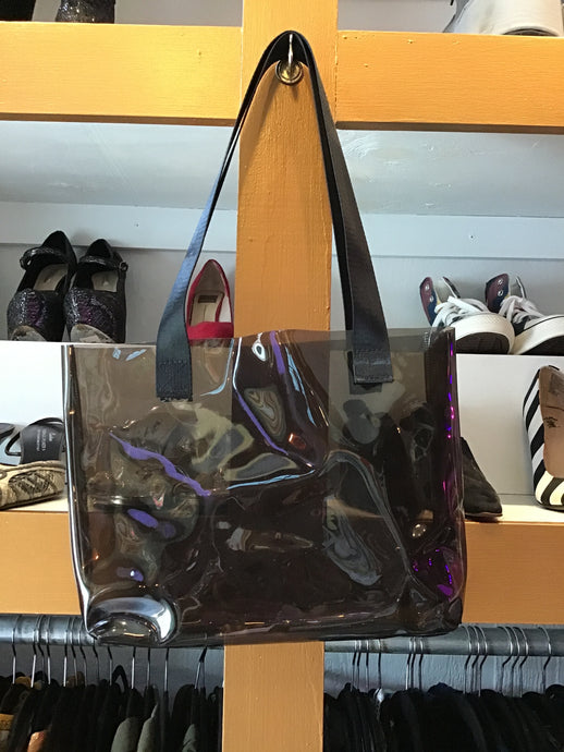 Clear Black Tote