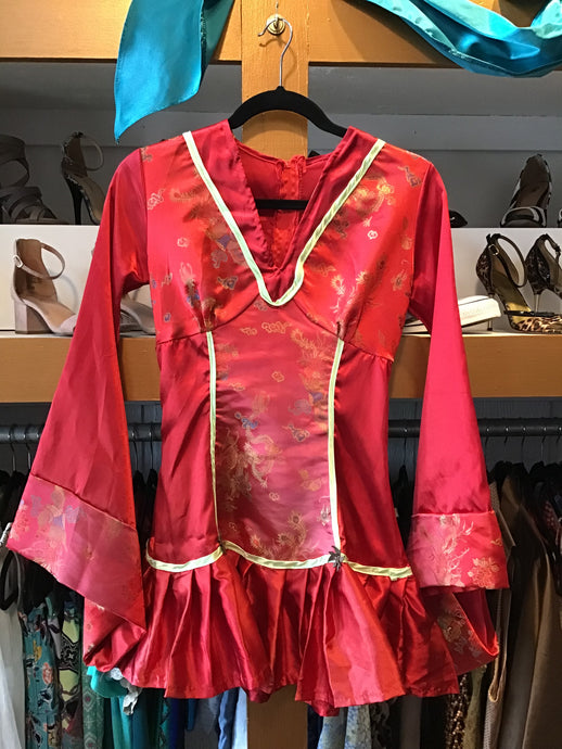 Red Asian Mini Dress