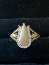 Load image into Gallery viewer, Gold &amp; Crystal Tulip Ring