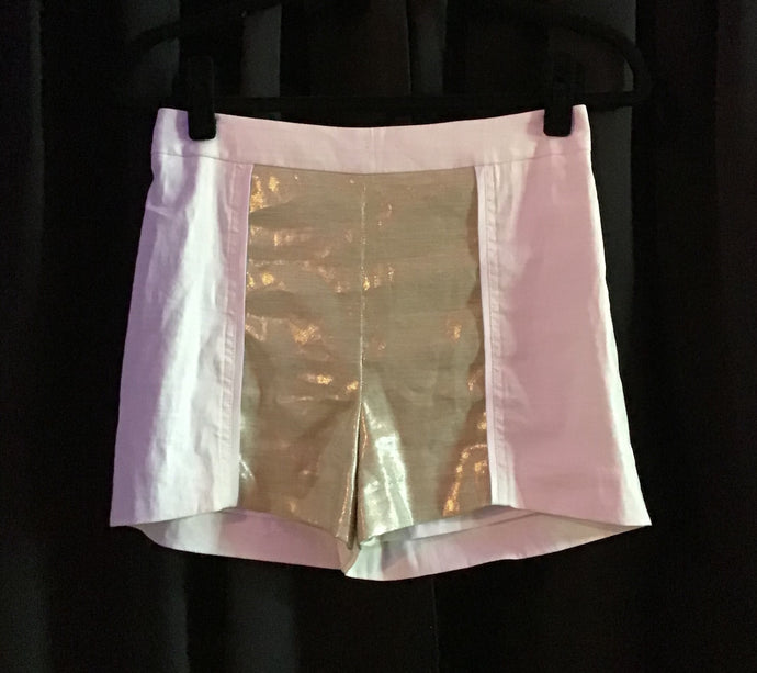 White & Silver Shorts