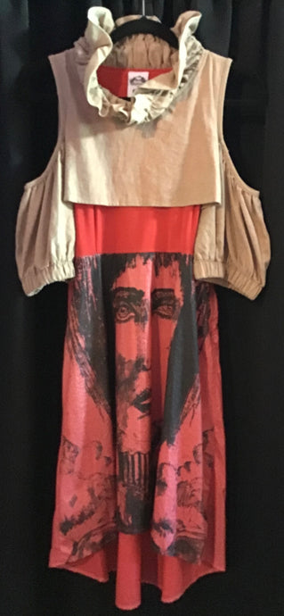 Red/Tan Face Dress