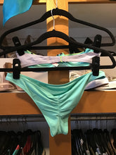Load image into Gallery viewer, Turquoise Color Block Strapless Two Piece