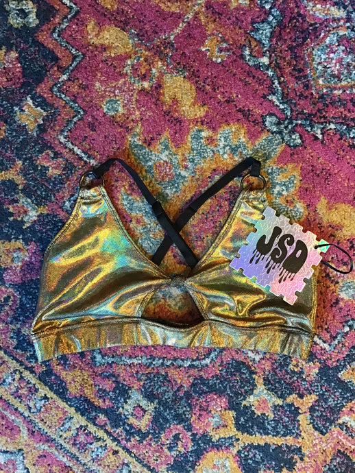 JSD: Gold Hologram Top