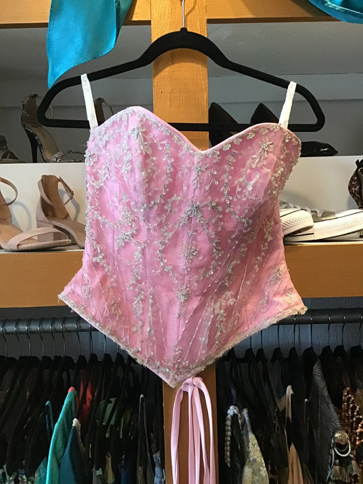 Pink and Crystal Corset