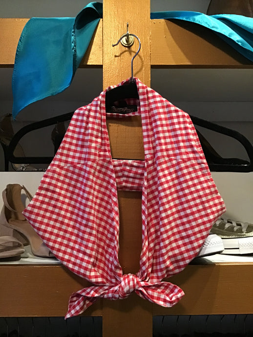 Red Gingham Halter Top