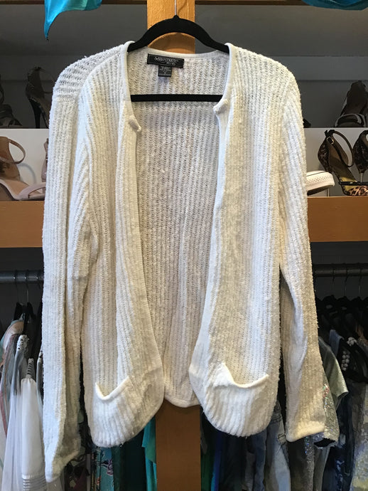 White Open Sweater