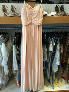 Long Blush Strapless Dress