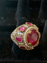 Load image into Gallery viewer, Giant Pink Crystal Ring