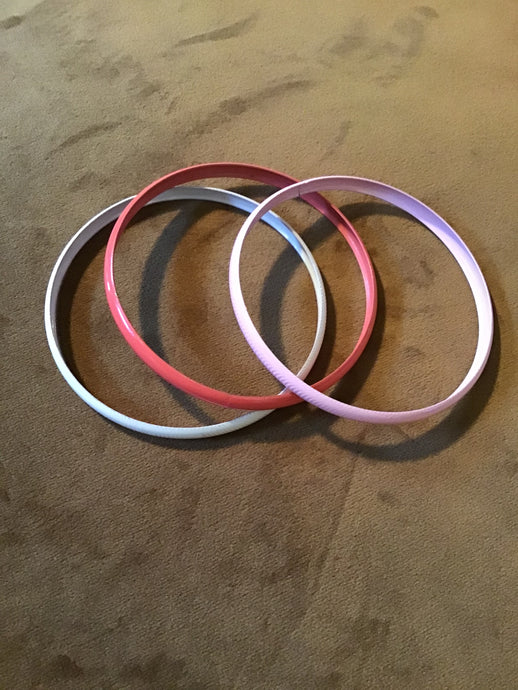Metal Enamel Bracelets (Set of 3)