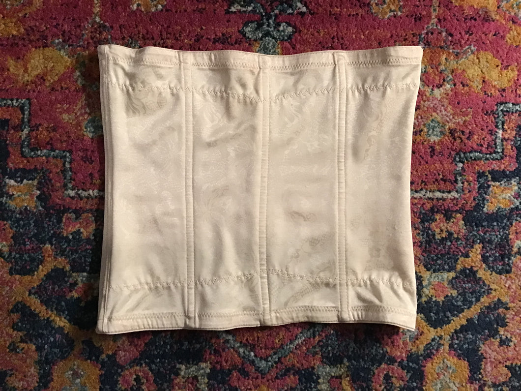 Vintage Cream Strapless Corset