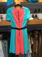 Load image into Gallery viewer, Orange &amp; Turquoise Dress