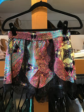 Load image into Gallery viewer, Neon Print &amp; Black Lace Shorts