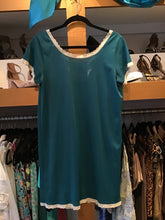 Load image into Gallery viewer, Sheer Turquoise &amp; Off White Lace Dress