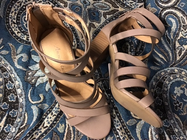 Taupe Strappy Heels