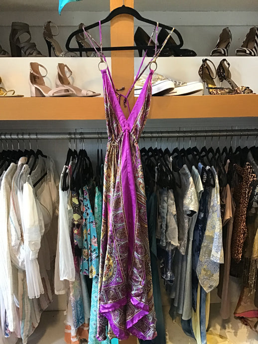 Long Purple Tapestry Dress