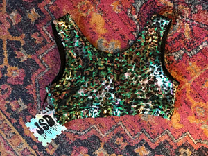 JSD: Emerald Leopard Top