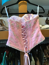 Load image into Gallery viewer, Pink and Crystal Corset