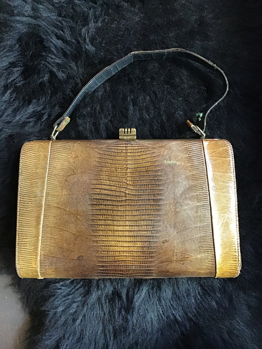 Vintage Leather Briefcase Purse