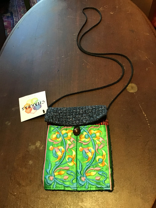 Mini Woven Asian Design Purse
