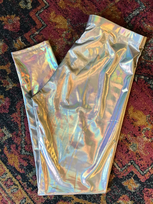 Silver Holo Leggings