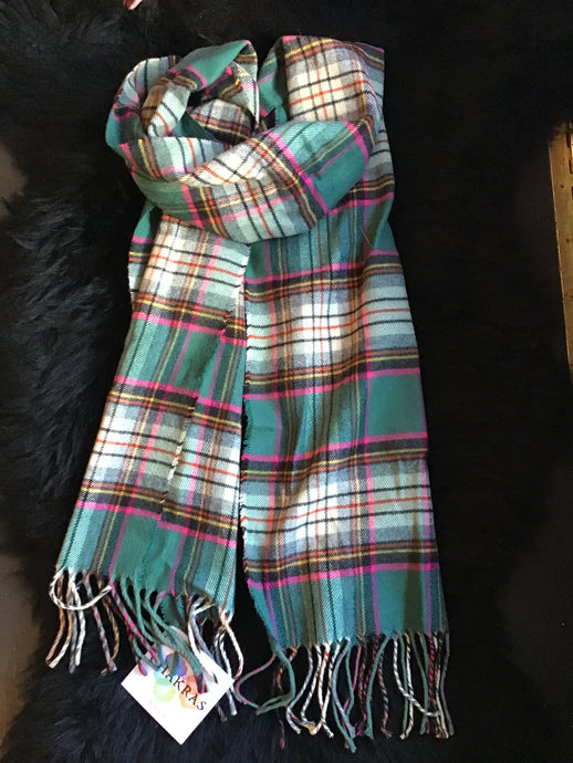 Green Checkered Scarf