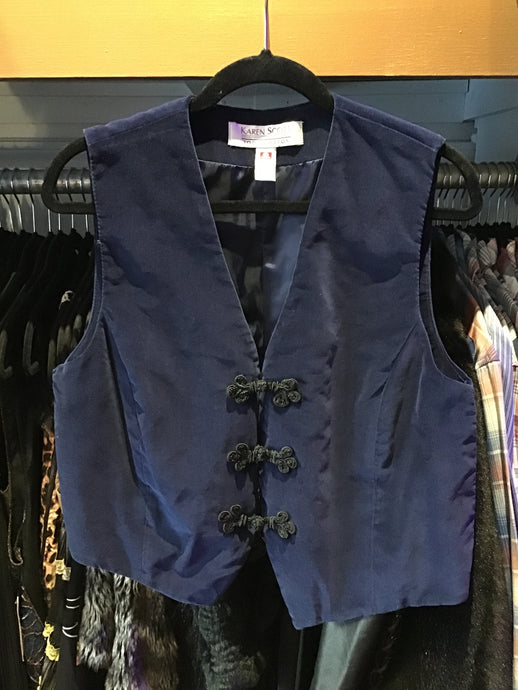 Blue Velvet Vest