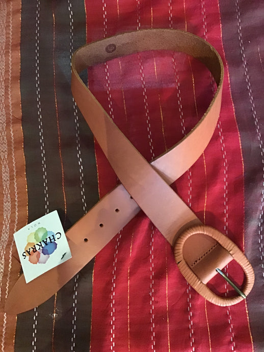 Apricot Genuine Leather Belt