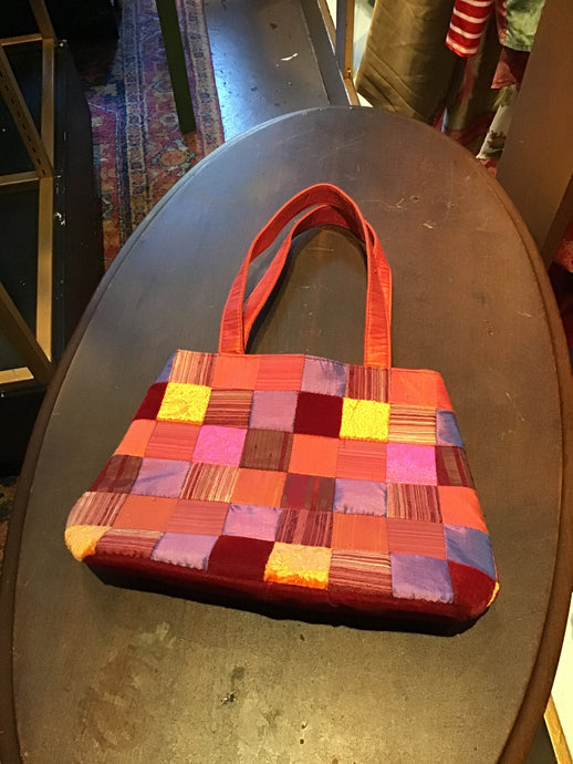 Quilted Red/Orange Purse