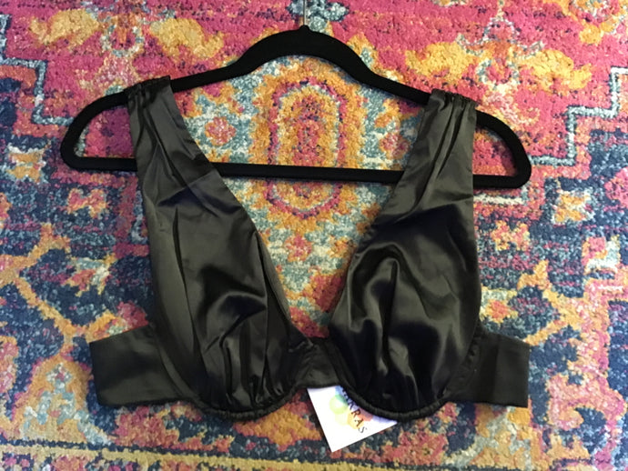 Black Satin Bralette